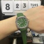 Patek Philippe Aquanaut Series 5168G-010, Green Dial Green Rubber Strap, 42.2mm Size. - 图片 6
