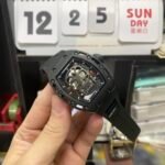Richard Mille Men's Collection series RM052, Skull Design Black Case Rubber Strap, 42.7??50mm size. - 图片 9