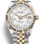 Rolex Datejust Series m278273-0028, Two-Tone Gold Case Mother-of-Pearl Dial, 31mm size, Jubilee stainless steel bracelet.