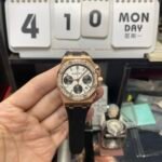 Audemars Piguet Royal Oak Offshore Series 26231OR.ZZ.D003CA.01, Rose Gold Case White Dial Diamond Bezel Rubber Strap, 37mm Size - 图片 8