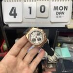 Audemars Piguet Royal Oak Offshore Series 26231OR.ZZ.D003CA.01, Rose Gold Case White Dial Diamond Bezel Rubber Strap, 37mm Size - 图片 9