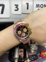 Rolex Cosmograph Daytona Series 18K ROSE GOLD, color gem scale, 40mm size. - 图片 6