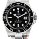 Rolex GMT-Master II series 116710LN-0001, All-Black Bezel Black Dial Green Hands, 40mm Size.