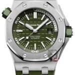 Audemars Piguet Royal Oak Offshore Series 15710ST.OO.A052CA.01, Green Dial, 42mm Size.