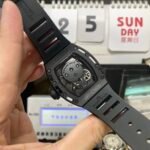 Richard Mille Men's Collection series RM052, Skull Design Black Case Rubber Strap, 42.7??50mm size. - 图片 14