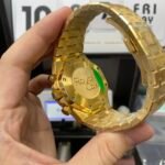 Audemars Piguet Royal Oak Offshore Series 26331BA.OO.1220BA.02, Gold Case Green Dial Stainless Steel Bracelet, 41mm Size. - 图片 4