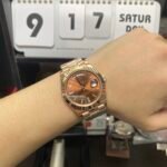 Rolex Day-Date Series m228235-0003, Full Everose Gold Case Gradient Brown Dial, Instantaneous Day and Date Functions, 40mm Size. - 图片 4