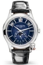 Patek Philippe Classical Watch Complicated Timepiece Series 5205G-013, Blue Dial, 40mm Size.