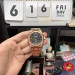 (FULL 18K GOLD HIGH-END) Audemars Piguet Royal Oak series 15500OR.OO.1220OR.01, black dial and rose gold case featuring a pure 18K rose gold watch case, 41mm size. - 图片 2