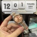 Rolex Datejust Series ?Pink Dial with 18k rose gold case 36mm Size, Five-Link Steel Bracelet. - 图片 2