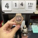 Patek Philippe Nautilus series 57111R-001, Coffee Dial Rose Gold Case Steel Bracelet, 40mm size. - 图片 2