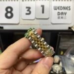 Rolex Datejust Series 178343-63163, Two-Tone Gold Case Silver Dial with Diamond Hour Markers Round Arched Bezel Set with Diamonds, 31mm Size, Five-Link Steel Bracelet. - 图片 5