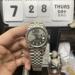 Rolex Datejust series grey DIAL outer ring dog tooth ring size 36mm Size