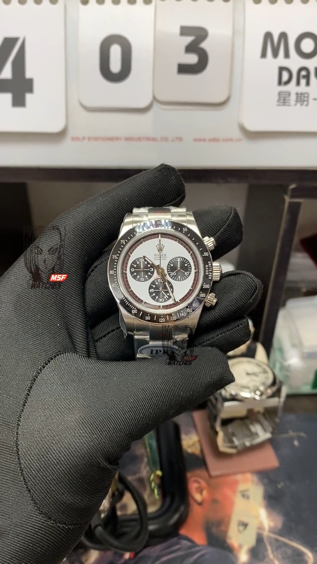 27037f36dd824d16312d3eeda3b78061.jpg Rolex Cosmograph Daytona Series IPK modify , 40mm size. - 图片 1