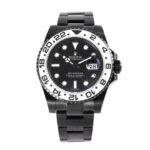 Rolex GMT-MASTER All ceramic CASE with black face and white Bezel, 40MM