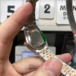 Rolex Datejust series m278383rbr-0030, Two-Tone Gold Case with Green Dial and Diamond Bezel, 31mm size, Jubilee bracelet. - 图片 4