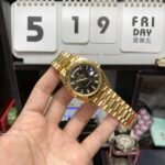 Rolex Day-Date Series m228238-0067, Ice Sugar Diamond Black Dial All-Gold Design, 40mm Size. - 图片 5