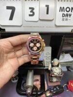 Rolex Cosmograph Daytona Series 18K ROSE GOLD, color gem scale, 40mm size. - 图片 3
