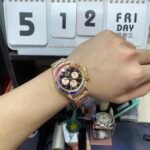 Rolex Daytona series 116588 TBR, RAINBOW DAYTONA ROSE Gold Case,GEM SCALE 40mm size. - 图片 3