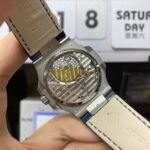 Patek Philippe Nautilus series 5724G-001, Square Diamond Bezel Blue Dial Blue Leather Strap, 40mm size. - 图片 10