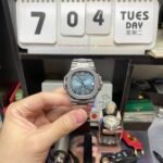 Patek Philippe Nautilus series 57111A 010, Stainless Steel Case Grey-Blue Dial Stainless Steel Bracelet, 40mm Size. - 图片 2