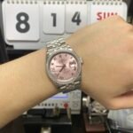 Rolex Datejust Series m126234-0031, Pink Dial Roman Numeral Markers Diamond Bezel, 36mm Size. - 图片 5
