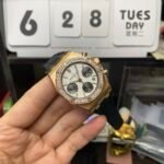 Audemars Piguet Royal Oak Offshore Series 26231OR.ZZ.D003CA.01, Rose Gold Case White Dial Diamond Bezel Rubber Strap, 37mm Size - 图片 3