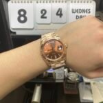 Rolex Day-Date Series m228235-0003, Full Everose Gold Case Gradient Brown Dial, Instantaneous Day and Date Functions, 40mm Size. - 图片 16