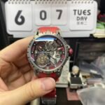 Roger Dubuis Royal Oak Series RDDBEX0545, Red Rubber Strap Titanium Case Carbon Fiber Movement Skeleton, 45mm Size. - 图片 2