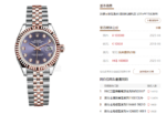 Rolex Datejust series m279171-0015, Rose Gold with Purple Dial and Diamond Hour Markers, 28mm Size. - 图片 8