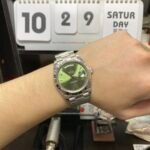 Rolex Day-Date series m228239-0033, Silver Case Olive Green Dial with Roman Numeral Markers, Instantaneous Day and Date Functions, 40mm Size. - 图片 5