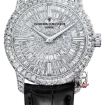 Vacheron Constantin Tradition Collection series 82760000G-9852, Fully Diamond-Paved Wristwatch Set with 308 Square Diamonds, 40mm Size.