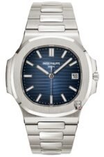 Patek Philippe Nautilus series 58111G-001, White Case with Blue Dial, 40mm Size.