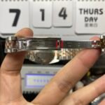 Rolex Datejust series m278383rbr-0030, Two-Tone Gold Case with Green Dial and Diamond Bezel, 31mm size, Jubilee bracelet. - 图片 10