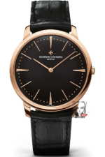 Vacheron Constantin Heritage Collection series 81180000R-9283, Black Dial Rose Gold Case Same Model as High Qiqiang, 40mm size.