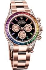 Rolex Cosmograph Daytona Series 18K ROSE GOLD, color gem scale, 40mm size.