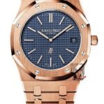 Audemars Piguet Royal Oak Offshore Series 15202OR.OO.1240OR.01, Blue Dial with Rose Gold Case, 39mm Size.