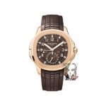 Patek Philippe Aquanaut Travel Time series 5164R-001, brown dial, GMT Dual Time Function, 40.8mm size.