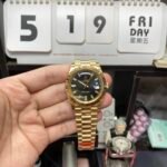 Rolex Day-Date Series m228238-0067, Ice Sugar Diamond Black Dial All-Gold Design, 40mm Size. - 图片 2