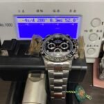 Rolex Cosmograph Daytona Series m116509-0055, Black Ceramic Bezel Stainless Steel Bracelet Square Diamond Hour Markers, 40mm size. - 图片 6