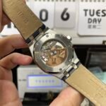 Audemars Piguet Royal Oak Offshore Series 15450ST.OO.1256ST.03, Blue Dial with Leather Strap, 37mm Size. - 图片 3