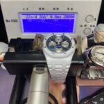 Audemars Piguet Royal Oak Offshore Series 26579CB.OO.1225CB.01, White Ceramic Blue Dial Full Ceramic Case Complete, Date Day Month Moon Phase Functions, 41mm size. - 图片 7
