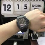 Richard Mille Men's Collection series RM 11-02 SHANGHAI, Black Panda Dial with Carbon Fiber Case, 50??42.70mm size - 图片 5