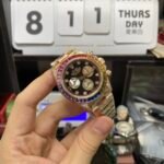 Rolex Daytona series 116588 TBR, RAINBOW DAYTONA ROSE Gold Case,Diamond SCALE 40mm size. - 图片 2