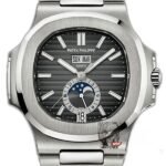 Patek Philippe Nautilus series 57261A-001, Grey Dial Steel Bracelet, Multi-Function Perpetual Calendar Watch, 40.5mm size.