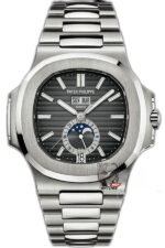 Patek Philippe Nautilus series 57261A-001, Grey Dial Steel Bracelet, Multi-Function Perpetual Calendar Watch, 40.5mm size.