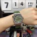 Audemars Piguet Royal Oak Offshore Series 15710ST.OO.A052CA.01, Green Dial, 42mm Size. - 图片 6