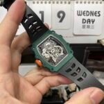 Richard Mille Men's Collection series RM21-02, Carbon Fiber Case, 42.68 x 50.12mm size. - 图片 5