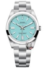 Rolex Oyster Perpetual Series m124300-0006, Tiffany Blue Dial, 41mm Size .