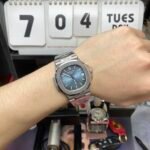 Patek Philippe Nautilus series 57111A 010, Stainless Steel Case Grey-Blue Dial Stainless Steel Bracelet, 40mm Size. - 图片 6